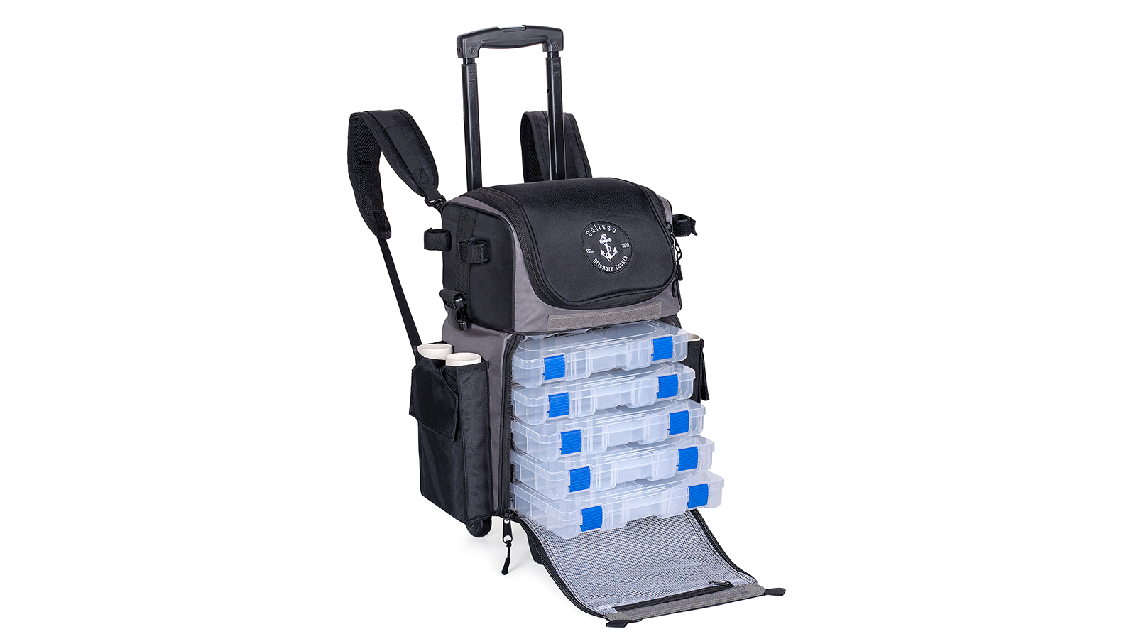 fishing tackle rolling bag Box Backpack Takin Sips FishLab Small Roller Tackle Bag