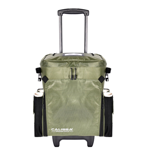  Recon Rolling Fishing Backpack, Tackle Box Storage Bag -  Non-Corrosive Fishing Tackle Bag